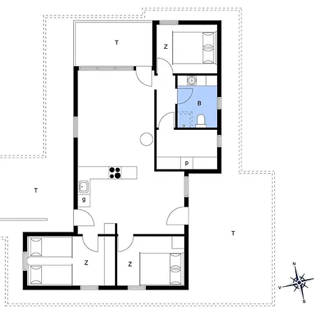 Holiday home Tv1100-bindslev-nordlysvej-16 *